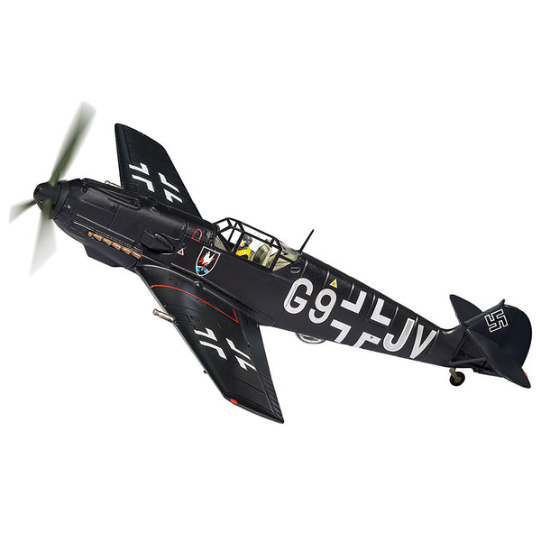 Messerschmitt Bf 109E-4 Fighter Aircraft "G9+JV Nightfighter Operations Dusseldorf Germany" (1941) Luftwaffe "The Aviation Archive" Series 1/72 Diecast Model by Corgi