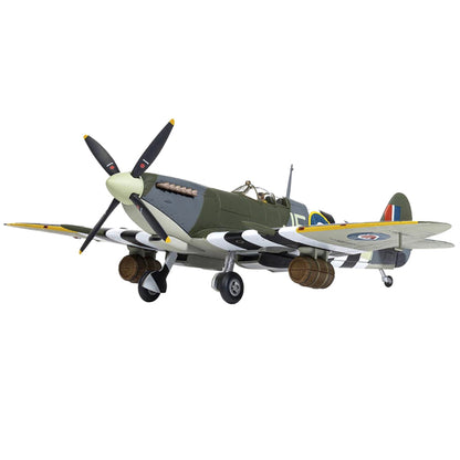 Supermarine Spitfire Mk.IX Fighter Aircraft with Commander J.E. "Johnnie" Johnson Figure 144 Wing RCAF "Spitfire Beer Truck" "D-Day Operation Overlord" Normandy (June 1944) "The Aviation Archive" Series 1/72 Diecast Model by Corgi