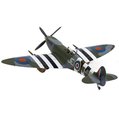 Supermarine Spitfire Mk.IX Fighter Aircraft with Commander J.E. "Johnnie" Johnson Figure 144 Wing RCAF "Spitfire Beer Truck" "D-Day Operation Overlord" Normandy (June 1944) "The Aviation Archive" Series 1/72 Diecast Model by Corgi