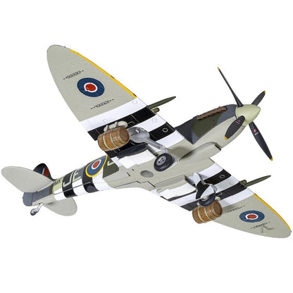 Supermarine Spitfire Mk.IX Fighter Aircraft with Commander J.E. "Johnnie" Johnson Figure 144 Wing RCAF "Spitfire Beer Truck" "D-Day Operation Overlord" Normandy (June 1944) "The Aviation Archive" Series 1/72 Diecast Model by Corgi