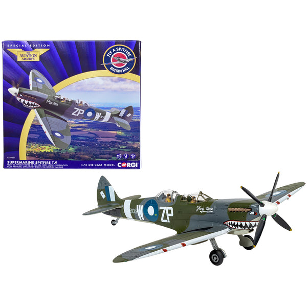 Supermarine Spitfire T.9 TE308 Fighter Aircraft "Grey Nurse" "Biggin Hill Heritage Hangar" "The Aviation Archive" Series 1/72 Diecast Model by Corgi