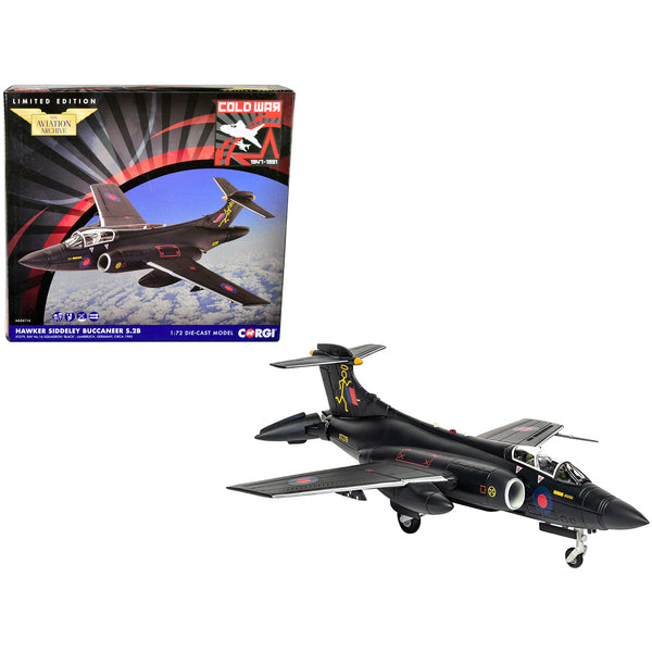 Hawker Siddeley Buccaneer S.2B Attack Aircraft "RAF 16 Squadron 'Black' Laarbruch Germany" (1983) "The Aviation Archive" Series 1/72 Diecast Model by Corgi