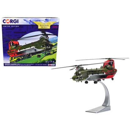 Boeing Chinook HC.4 Helicopter "ZA712 RAF No.18 (B) Squadron 100 Years Anniversary Scheme RAF Odiham" (September 2016) Royal Air Force "The Aviation Archive" Series 1/72 Diecast Model by Corgi