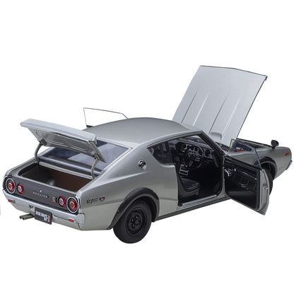 Nissan Skyline 2000GT-R (KPGC110) RHD (Right Hand Drive) Silver Metallic 1/18 Model Car by Autoart