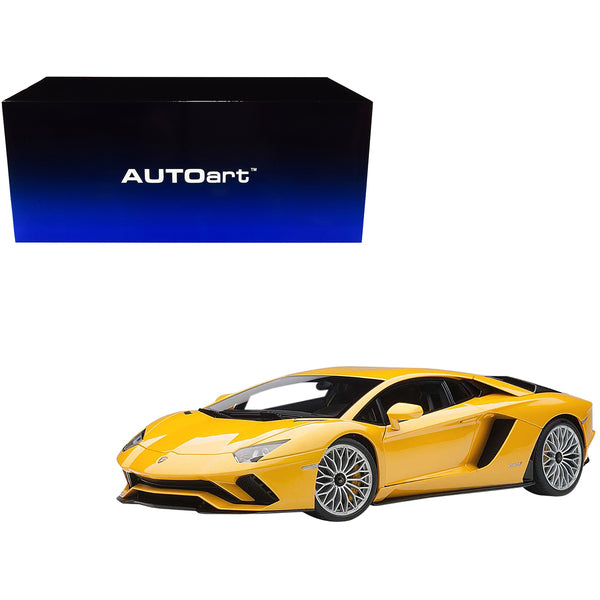 Lamborghini Aventador S New Giallo Orion/ Pearl Yellow 1/18 Model Car by Autoart