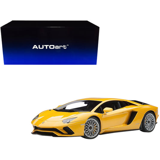 Lamborghini Aventador S New Giallo Orion/ Pearl Yellow 1/18 Model Car by Autoart