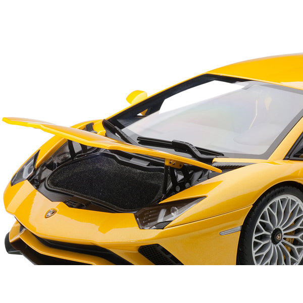 Lamborghini Aventador S New Giallo Orion/ Pearl Yellow 1/18 Model Car by Autoart