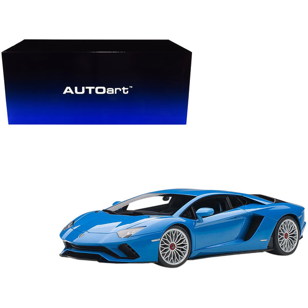 Lamborghini Aventador S Blu Nila/ Pearl Blue 1/18 Model Car by Autoart