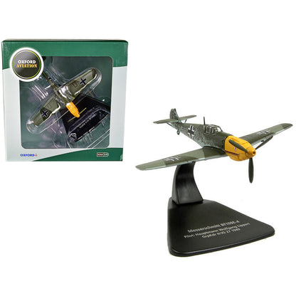 Messerschmitt Bf 109E-4 Fighter Plane Pilot: Hauptmann Wolfgang Lippert GrpKdr II/JG 27 (1940) "Oxford Aviation" Series 1/72 Diecast Model Airplane by Oxford Diecast