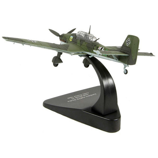 Junkers Ju 87B "Stuka Stab" Dive Bomber Plane III/StG 77 Caen France (1940) "Oxford Aviation" Series 1/72 Diecast Model Airplane by Oxford Diecast