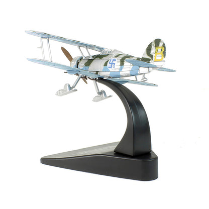 Gloster Gladiator MK II B Fighter Plane Pilot Fanrik Karlsson Flight 19 Rovaniemi Finland (March 1940) "Oxford Aviation" Series 1/72 Diecast Model Airplane by Oxford Diecast