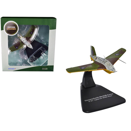 Messerschmitt Me 163B Komet Rocket Plane VF 241 Captain Eric 'Winkle' Brown "Oxford Aviation" Series 1/72 Diecast Model Airplane by Oxford Diecast