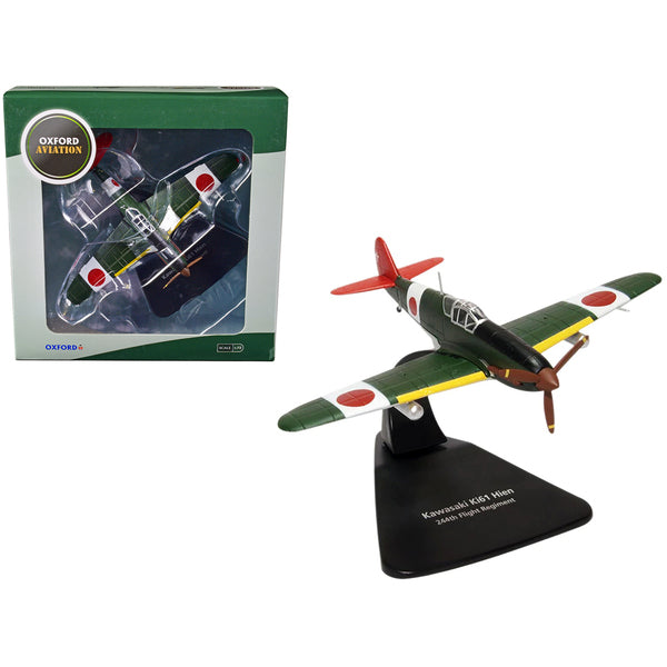 Kawasaki Ki61 Hien Fighter Plane 244th Flight Regiment Chofu Airfield (1945) "Oxford Aviation" Series 1/72 Diecast Model Airplane by Oxford Diecast