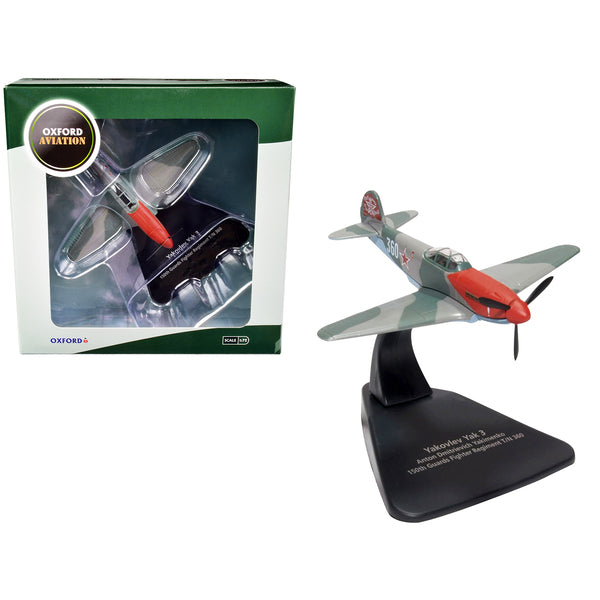 Yakovlev Yak 3 Fighter Aircraft "Anton Dmitrievich Yakimenko 150th Guards Fighter Regiment T/N 360" USSR "Oxford Aviation" Series 1/72 Diecast Model Airplane by Oxford Diecast