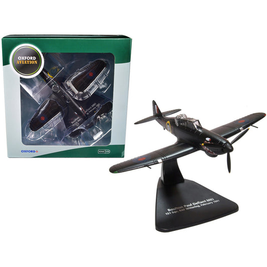 Boulton Paul Defiant MK I Aircraft "151 Squadron RAF Wittering" (February 1941) "Oxford Aviation" Series 1/72 Diecast Model Airplane by Oxford Diecast