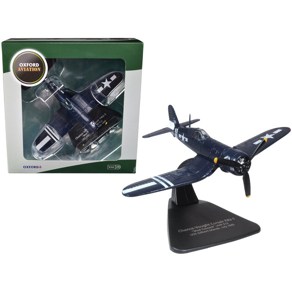 Chance-Vought Corsair F4U-1 Fighter Aircraft "Mad Cossack" VMF-512 USS Gilbert Islands (July 1945) "Oxford Aviation" Series 1/72 Diecast Model Airplane by Oxford Diecast