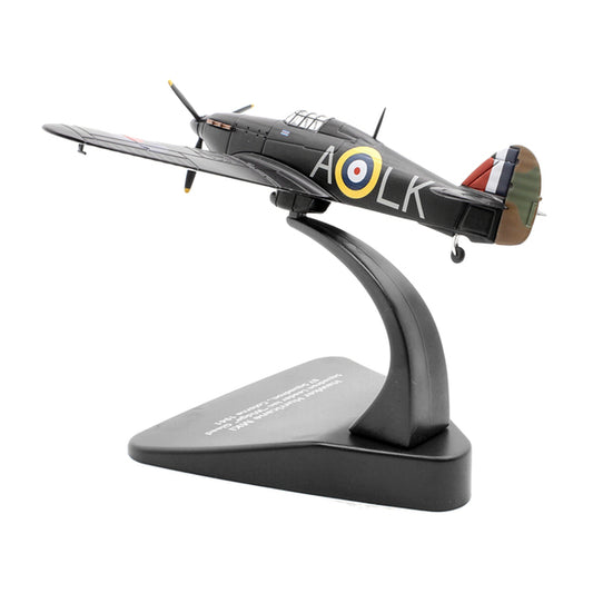 Hawker Hurricane MK I Fighter Plane Squadron Leader Ian "Widge" Gleed 87 Squadron. Colerne England (1941) "Oxford Aviation" Series 1/72 Diecast Model Airplane by Oxford Diecast