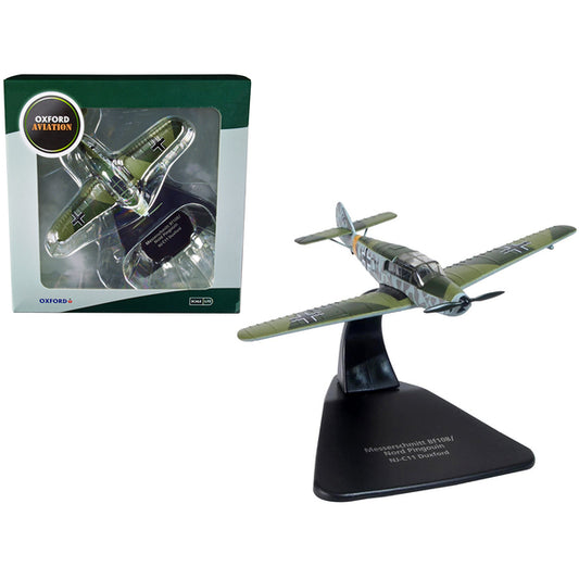 Messerschmitt Bf 108/Nord Pingouin War Plane NJ-C11 Duxford "Oxford Aviation" Series 1/72 Diecast Model Airplane by Oxford Diecast