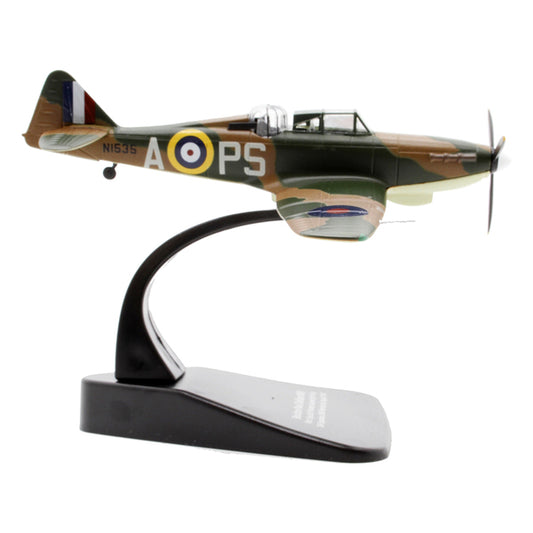 Boulton Paul Defiant MK I Fighter Plane Pilot: Sqn Ldr P Hunter Gunner Sgt F King 264 Squadron RAF Hornchurch (August 1940) "Oxford Aviation" Series 1/72 Diecast Model Airplane by Oxford Diecast