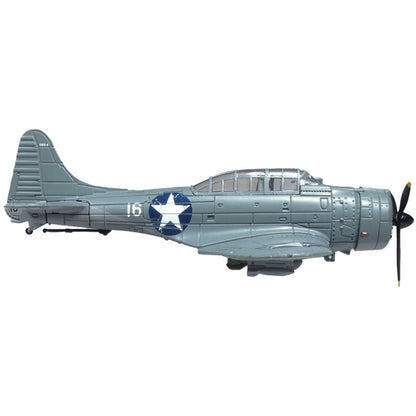 Douglas Dauntless SBD-4 VMSB-233 "Sister" Bomber Plane Guadalcanal Soloman Islands (1943) "Oxford Aviation" Series 1/72 Diecast Model Airplane by Oxford Diecast