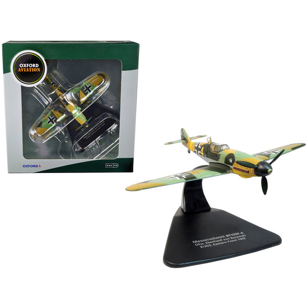 Messerschmitt Bf 109F-4 Fighter Plane "Ofw. Eberhard von Boremski 9/JG3 Eastern Front" (1942) "Oxford Aviation" Series 1/72 Diecast Model Airplane by Oxford Diecast