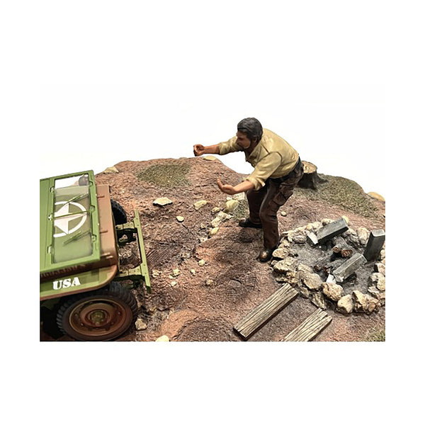 "4X4 Mechanic" Figure 6 for 1/18 Scale Models by American Diorama