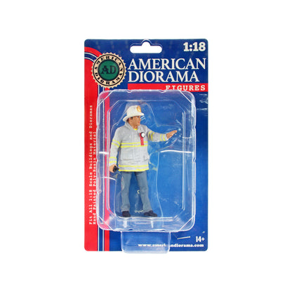 "Firefighters" Fire Captain Figure for 1/18 Scale Models by American Diorama