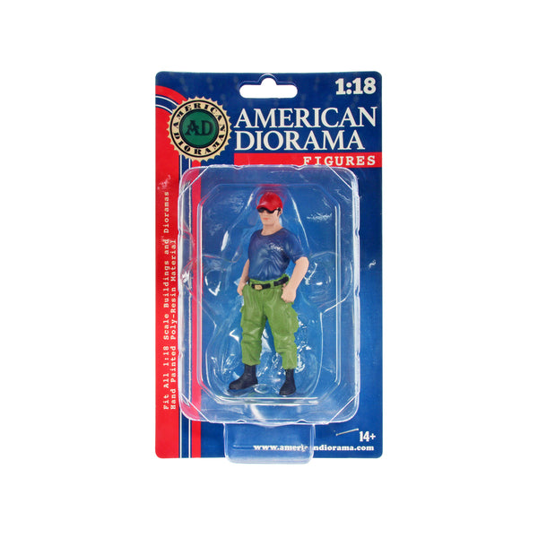 "Firefighters" Off Duty Figure for 1/18 Scale Models by American Diorama