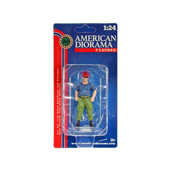 "Firefighters" Off Duty Figure for 1/24 Scale Models by American Diorama