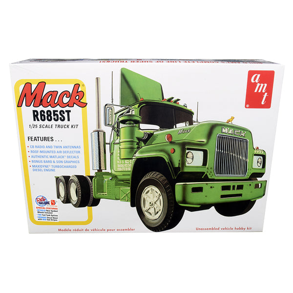 Skill 3 Model Kit Mack R685ST Semi Tractor Truck 1/25 Scale Model by AMT