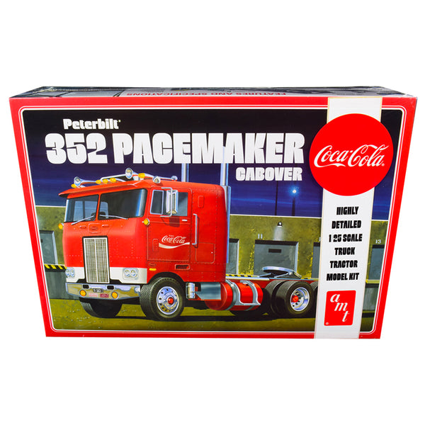 Skill 3 Model Kit Peterbilt 352 Pacemaker Cabover Truck "Coca-Cola" 1/25 Scale Model by AMT