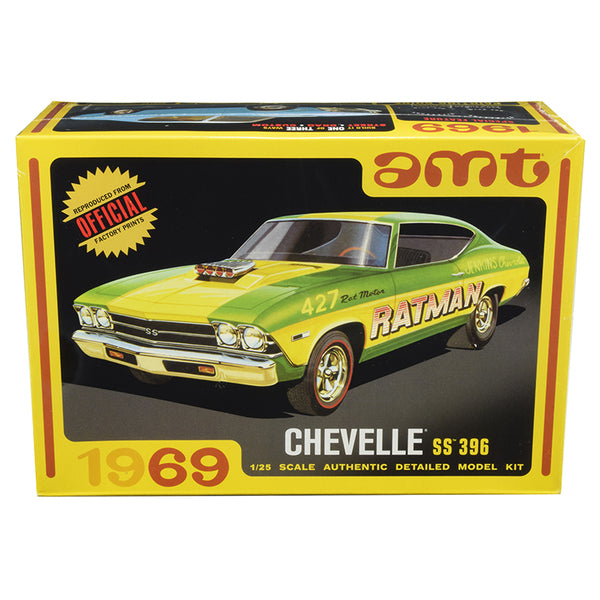 Skill 2 Model Kit 1969 Chevrolet Chevelle SS 396 3 in 1 Kit 1/25 Scale Model by AMT