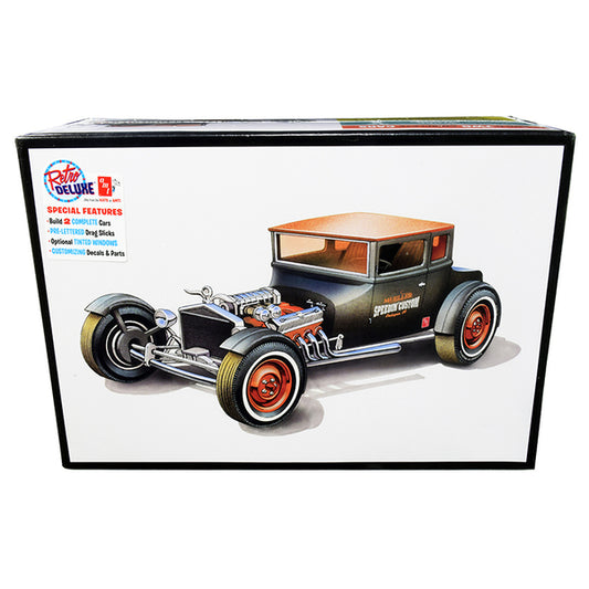 Skill 2 Model Kit 1925 Ford Model T "Chopped" Set of 2 pieces 1/25 Scale Model by AMT