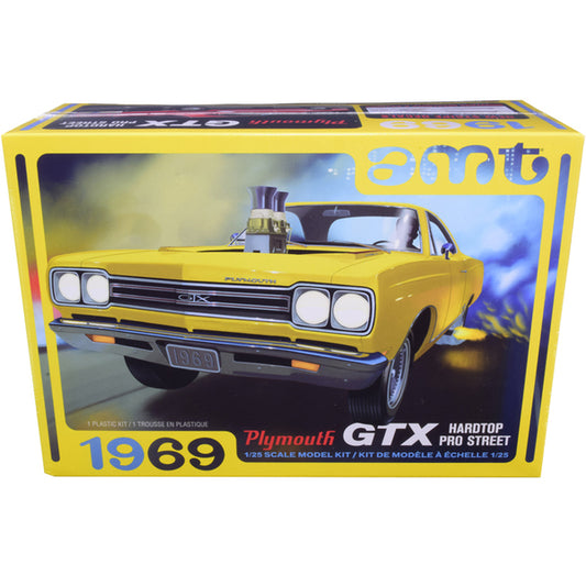 Skill 2 Model Kit 1969 Plymouth GTX Hardtop Pro Street 1/25 Scale Model by AMT