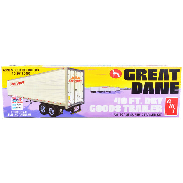 Skill 3 Model Kit Great Dane 40 Ft. Dry Goods Trailer 1/25 Scale Model by AMT