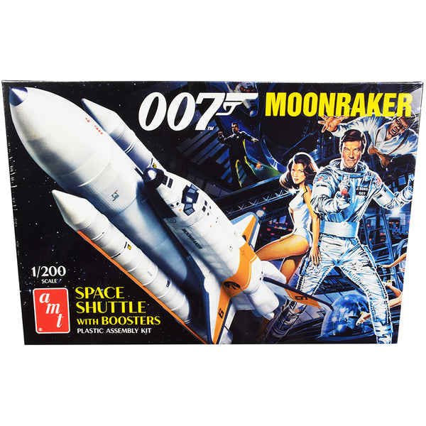 Skill 2 Model Kit Space Shuttle with Boosters "Moonraker" (1979) Movie (James Bond 007) 1/200 Scale Model by AMT