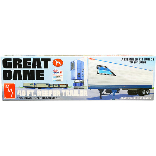 Skill 3 Model Kit Great Dane 40 Ft. Reefer Refrigerated Trailer 1/25 Scale Model by AMT