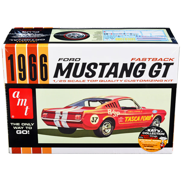 Skill 2 Model Kit 1966 Ford Mustang GT Fastback 1/25 Scale Model by AMT