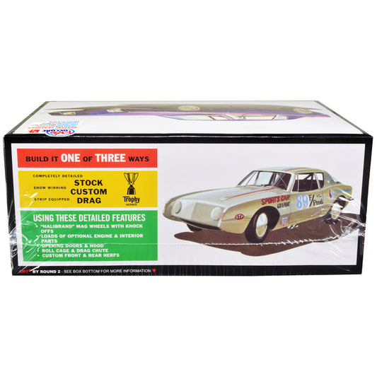 Skill 2 Model Kit 1963 Studebaker Avanti 3 in 1 Kit 1/25 Scale Model Car by AMT