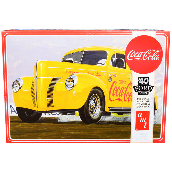 Skill 3 Model Kit 1940 Ford Coupe "Coca-Cola" 1/25 Scale Model by AMT