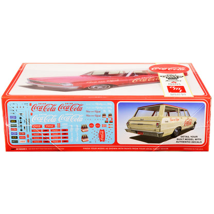 Skill 3 Model Kit 1963 Chevrolet II Nova Wagon "Coca-Cola" 1/25 Scale Model by AMT