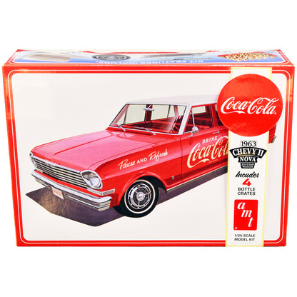 Skill 3 Model Kit 1963 Chevrolet II Nova Wagon "Coca-Cola" 1/25 Scale Model by AMT