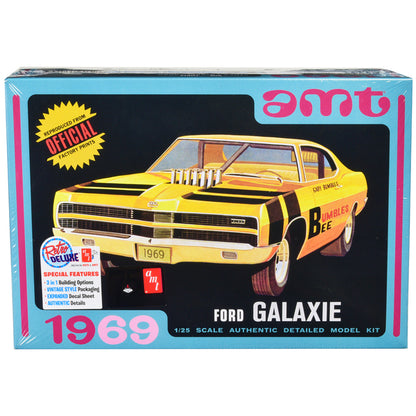 Skill 2 Model Kit 1969 Ford Galaxie 3-in-1 Kit 1/25 Scale Model by AMT