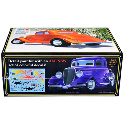 Skill 2 Model Kit 1934 Ford Street Rod 5-Window Coupe 1/25 Scale Model by AMT