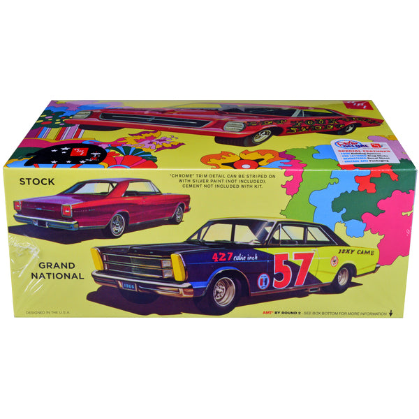 Skill 2 Model Kit 1966 Ford Galaxie 500 Hardtop "Sweet Bippy" 4-in-1 Kit 1/25 Scale Model by AMT