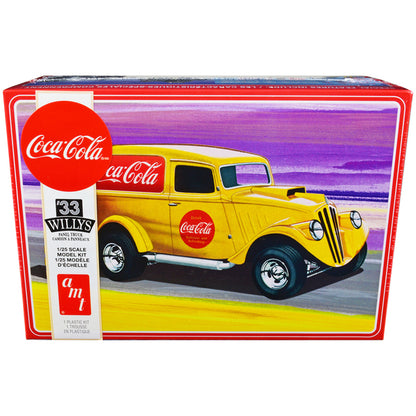 Skill 2 Model Kit 1933 Willys Panel Truck "Coca-Cola" 1/25 Scale Model by AMT