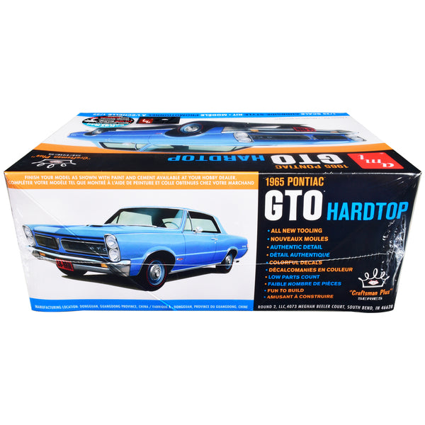 Skill 2 Model Kit 1965 Pontiac GTO Hardtop "Craftsman Plus" Series 1/25 Scale Model by AMT