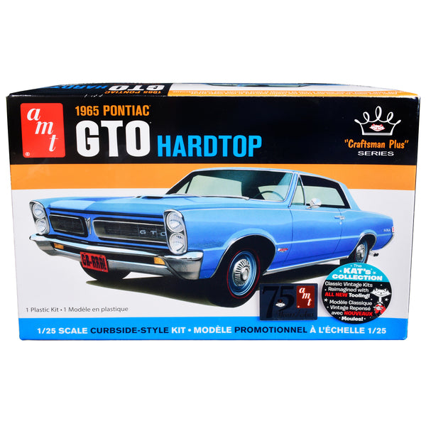 Skill 2 Model Kit 1965 Pontiac GTO Hardtop "Craftsman Plus" Series 1/25 Scale Model by AMT