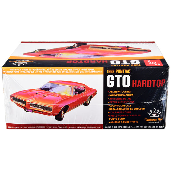 Skill 2 Model Kit 1968 Pontiac GTO Hardtop "Craftsman Plus" Series 1/25 Scale Model by AMT