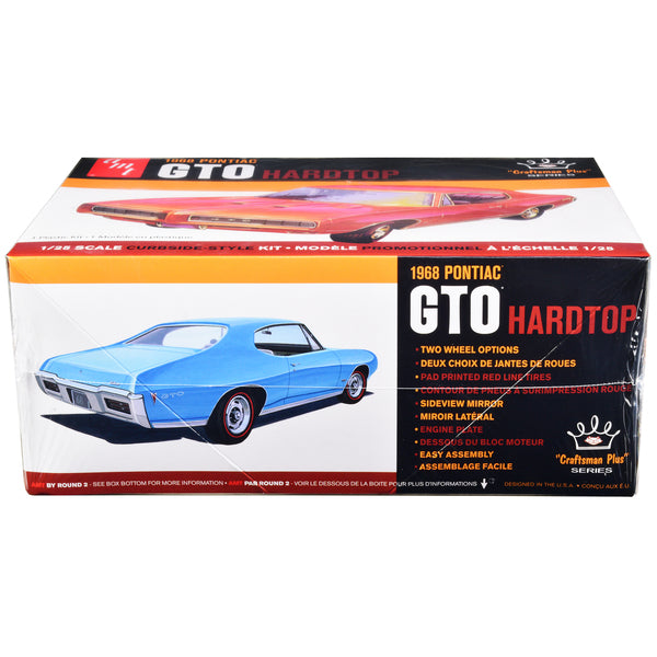 Skill 2 Model Kit 1968 Pontiac GTO Hardtop "Craftsman Plus" Series 1/25 Scale Model by AMT